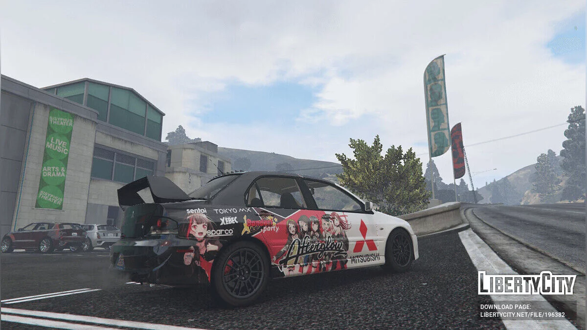 Mitsubishi Lancer Evo IX 4K Bandori Afterglow / GTA 5