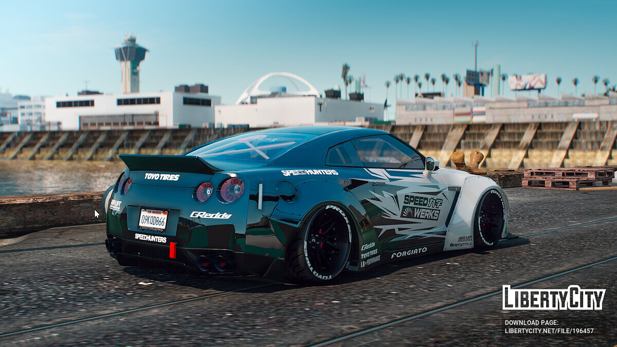 Download Nissan GT-R Liberty Walk Speedwerks Livery 1.0 for GTA 5