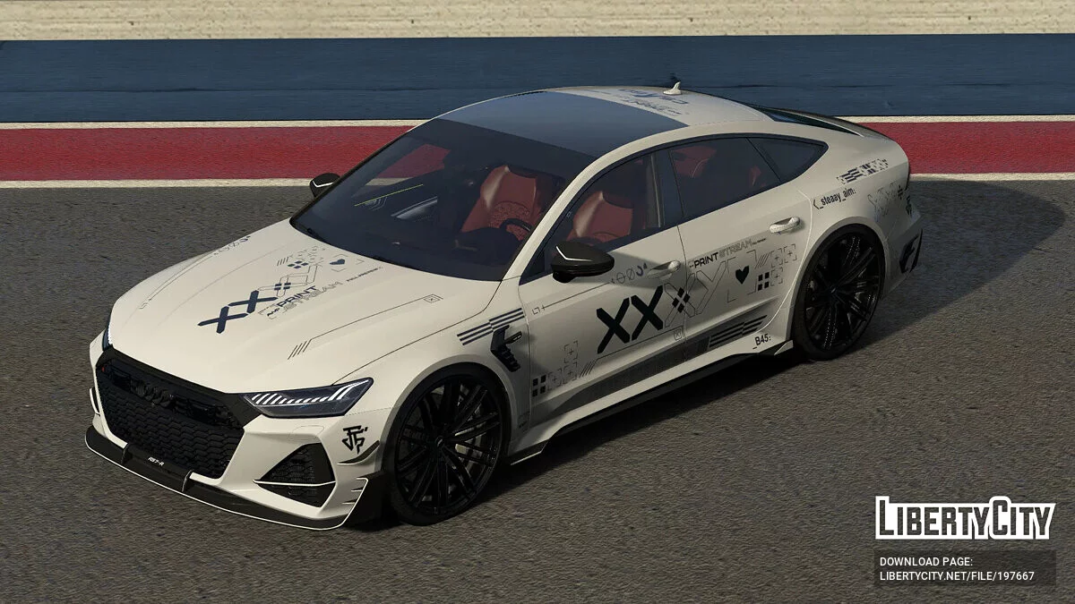 2023 Audi RS7 CSGO PRINTSTREAM livery / GTA 5
