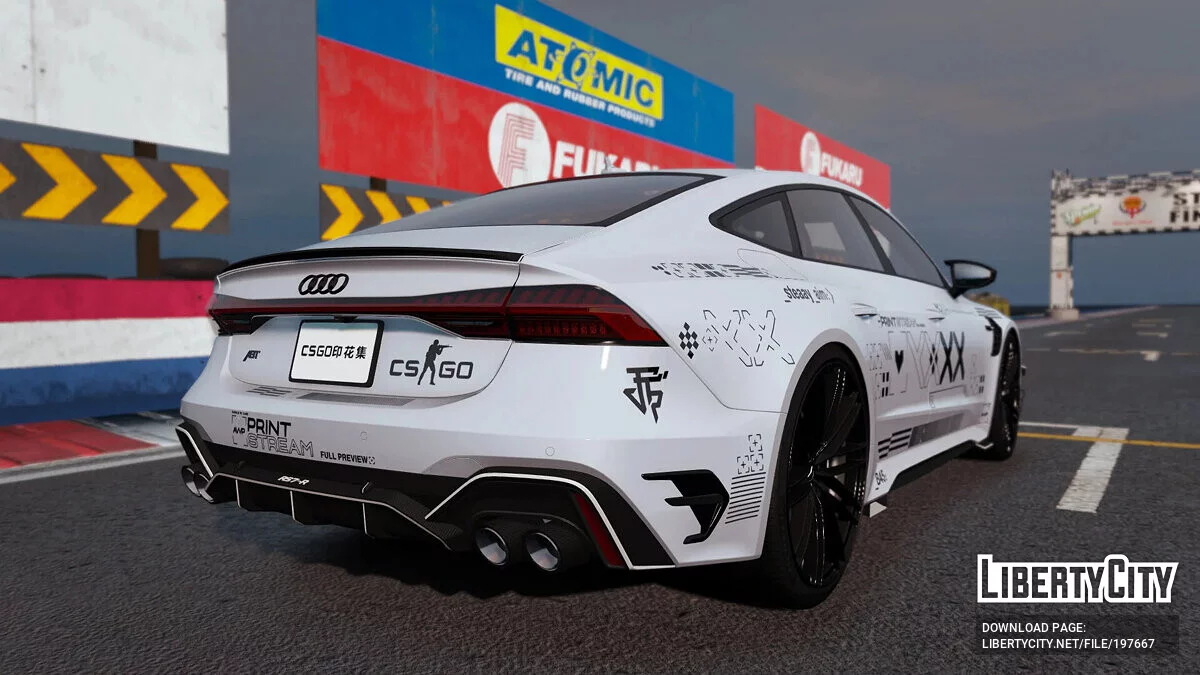 2023 Audi RS7 CSGO PRINTSTREAM livery / GTA 5
