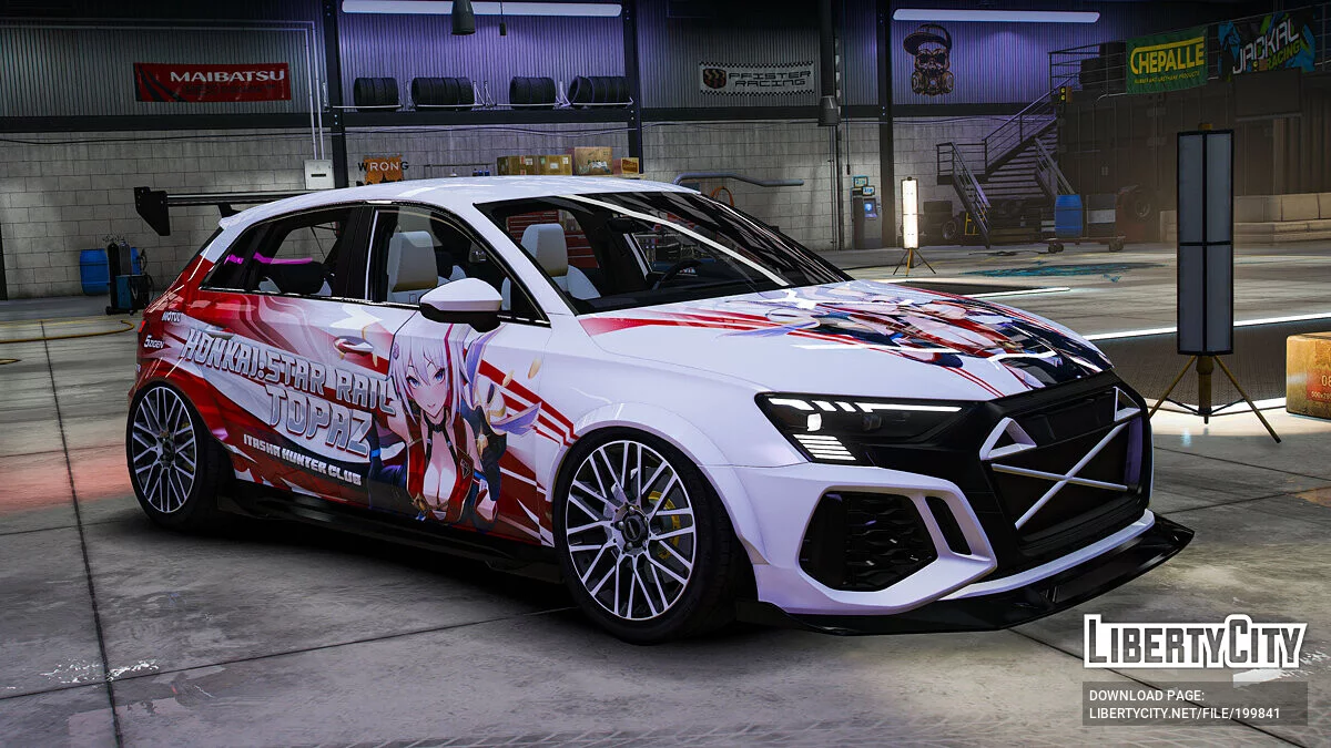 Audi RS3 Sportback 2022 "Honkai : Star Rail" Topaz / GTA 5