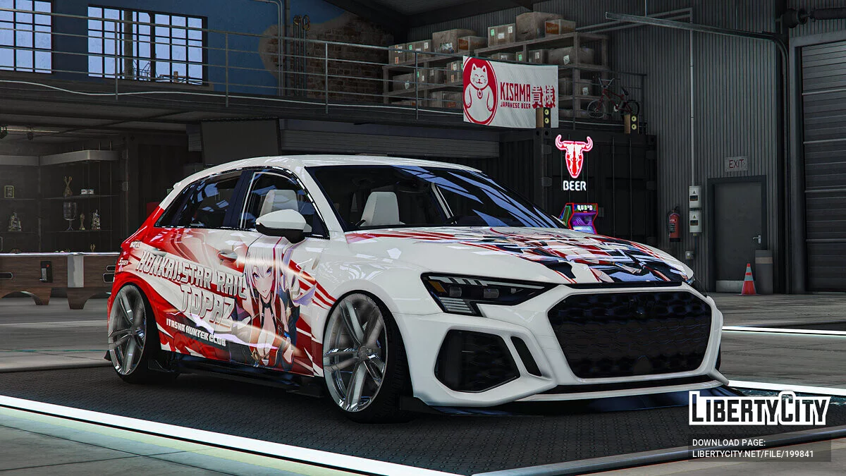 Audi RS3 Sportback 2022 "Honkai : Star Rail" Topaz / GTA 5