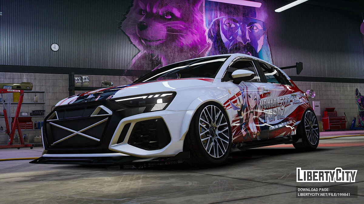 Audi RS3 Sportback 2022 "Honkai : Star Rail" Topaz / GTA 5