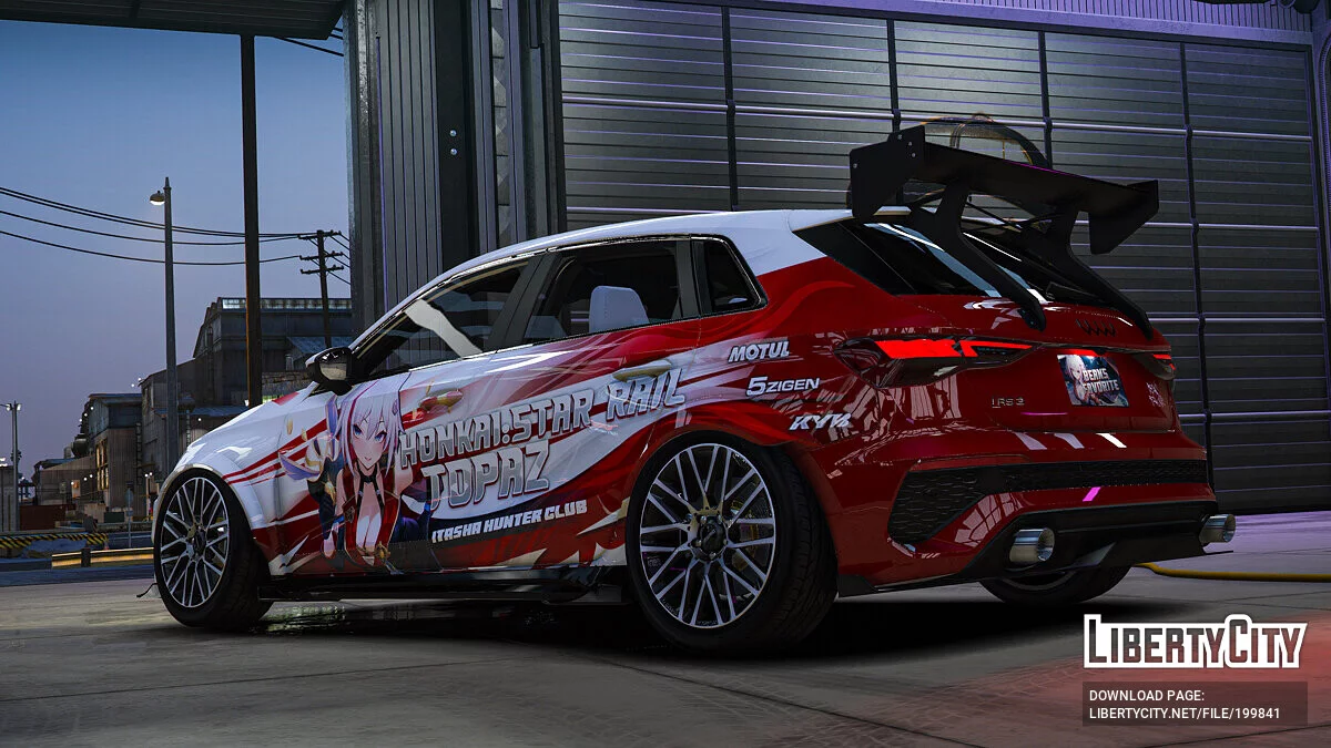 Audi RS3 Sportback 2022 "Honkai : Star Rail" Topaz / GTA 5