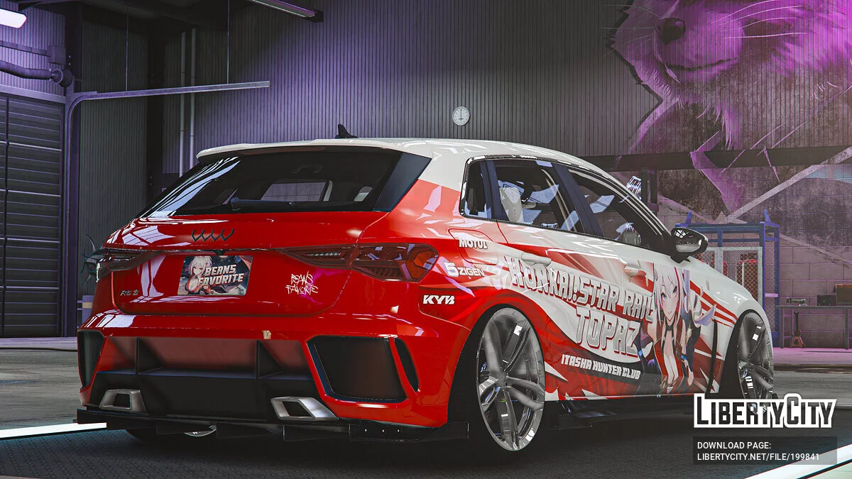 Audi RS3 Sportback 2022 "Honkai : Star Rail" Topaz / GTA 5