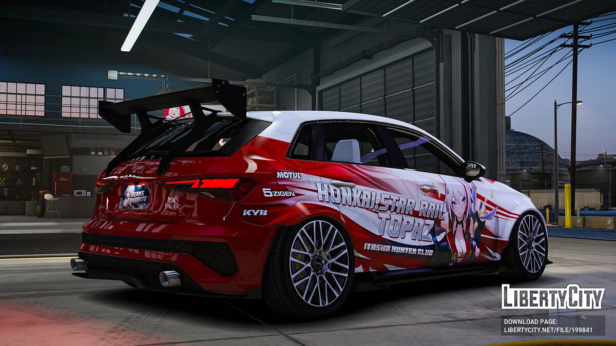 Audi RS3 Sportback 2022 "Honkai : Star Rail" Topaz / GTA 5