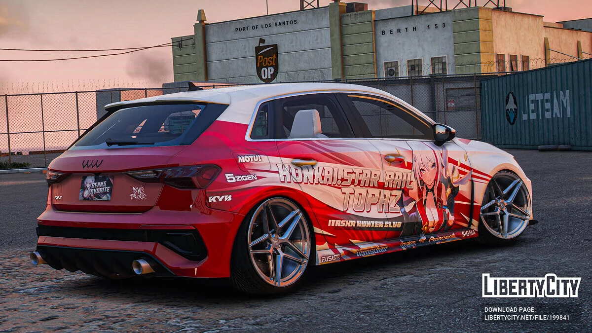 Audi RS3 Sportback 2022 "Honkai : Star Rail" Topaz / GTA 5