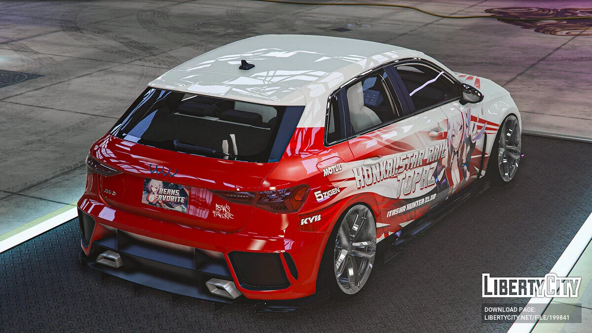 Audi RS3 Sportback 2022 "Honkai : Star Rail" Topaz / GTA 5
