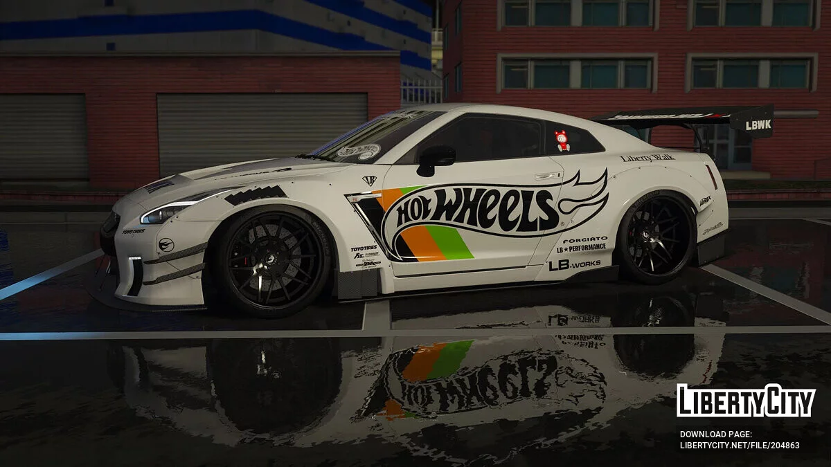 2019 Nissan GT-R Liberty walk Hot Wheels 涂装 / GTA 5