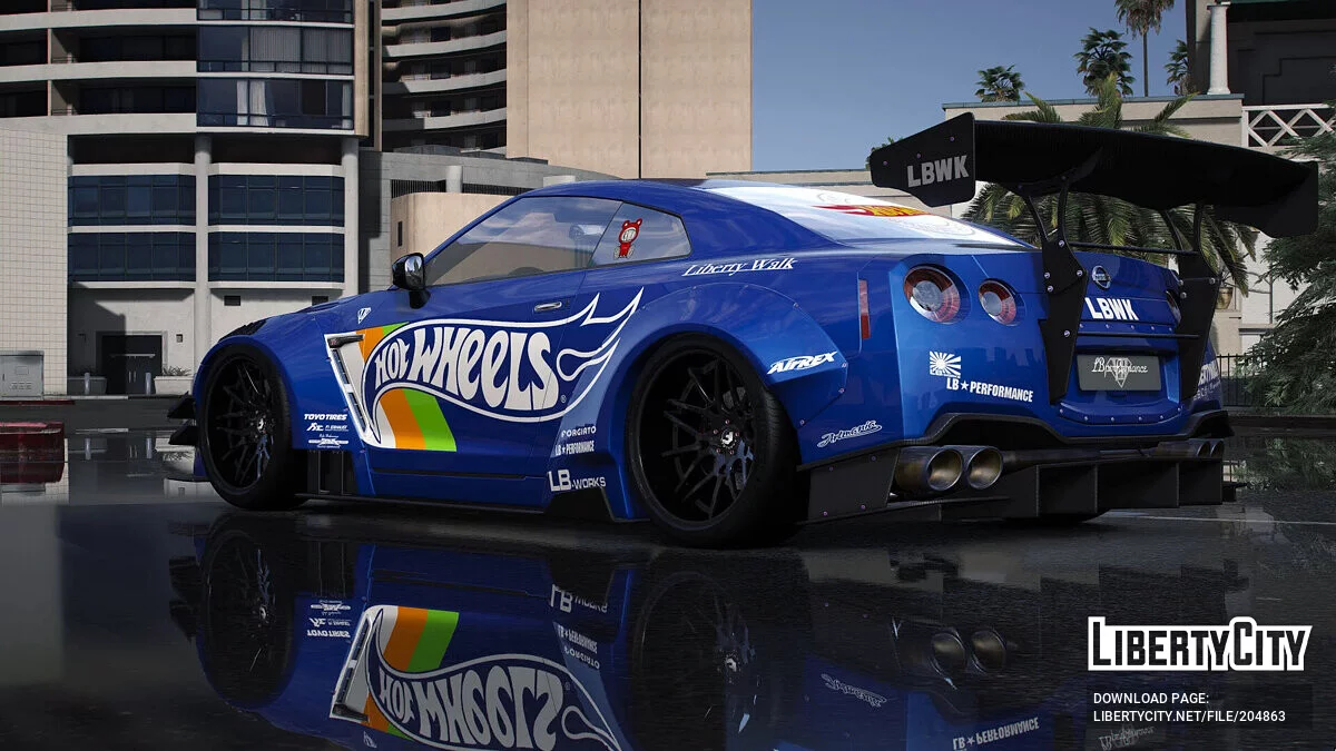 2019 Nissan GT-R Liberty walk Hot Wheels 涂装 / GTA 5