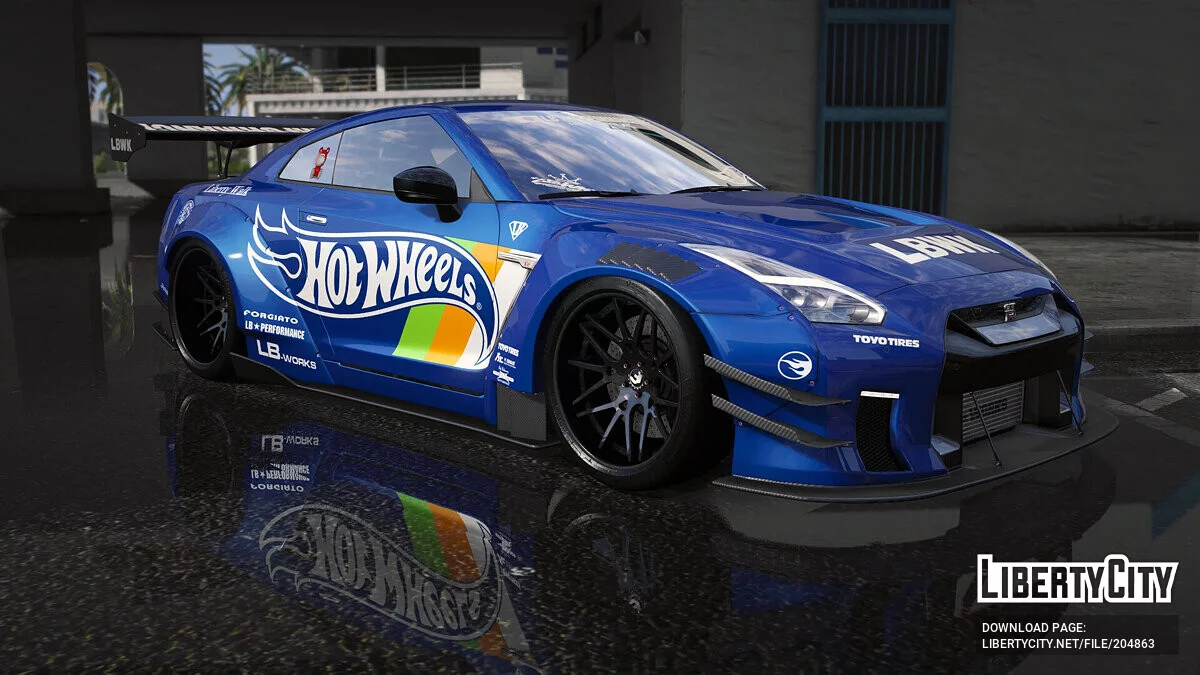 2019 Nissan GT-R Liberty walk Hot Wheels 涂装 / GTA 5