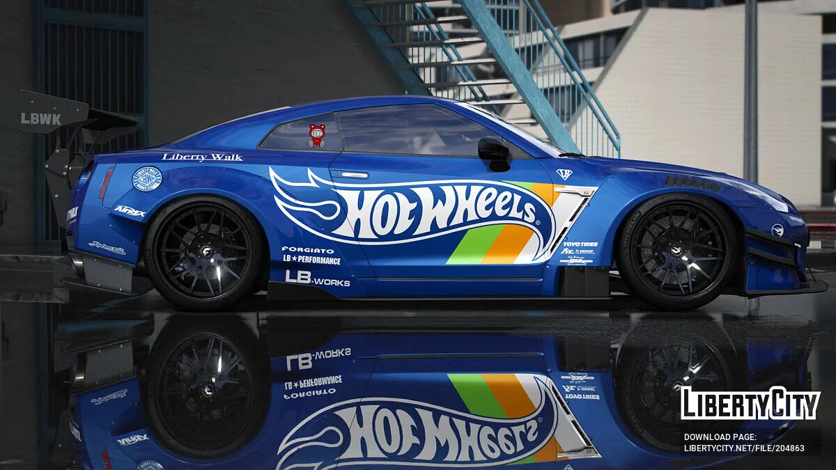 2019 Nissan GT-R Liberty walk Hot Wheels 涂装 / GTA 5
