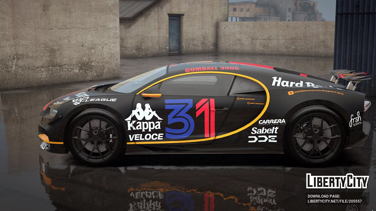 Bugatti Chiron Sport Gumball 3000涂装 / GTA 5