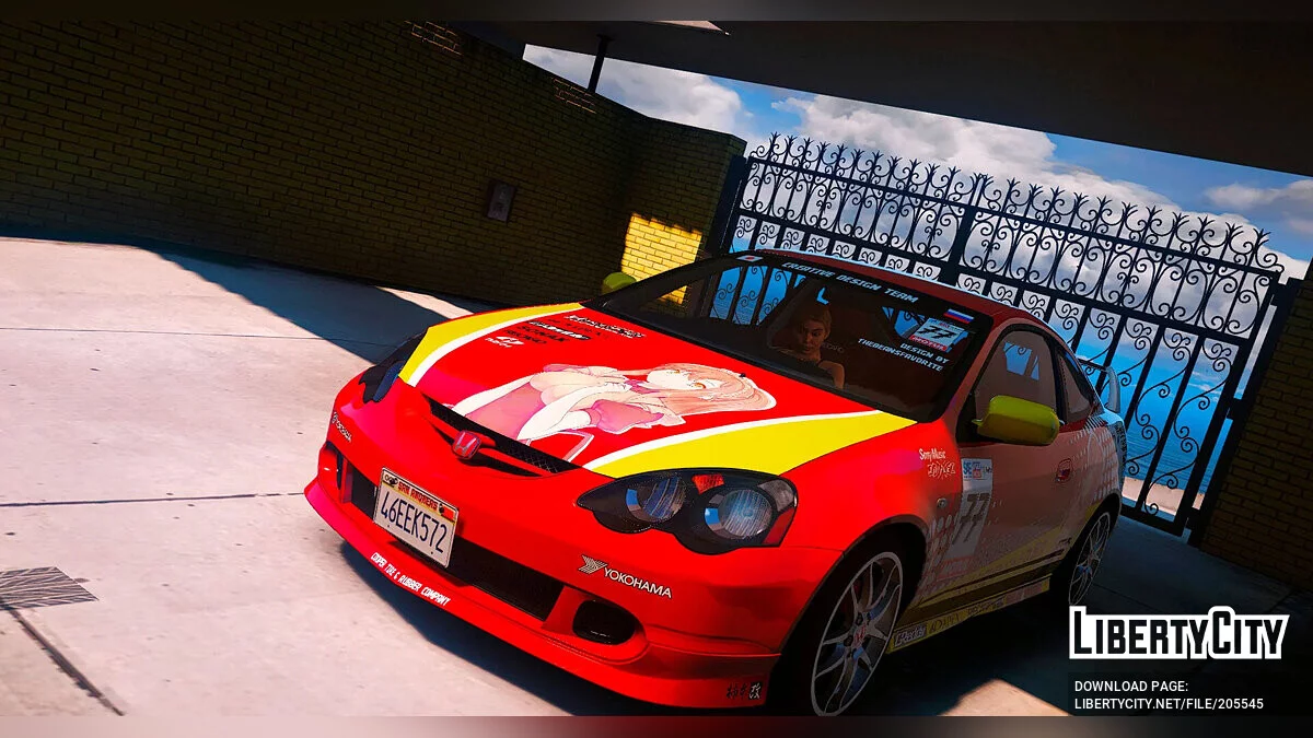 [Itasha] Honda Integra Type-R «Sakurasou no Pet na Kanojo» 1.2 / GTA 5