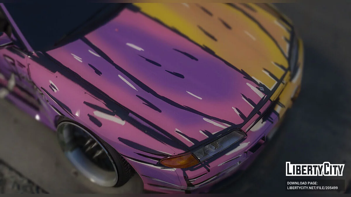 日产 Skyline GT-R R32 (BNR32)“忍者神龟”涂装 1.0 / GTA 5
