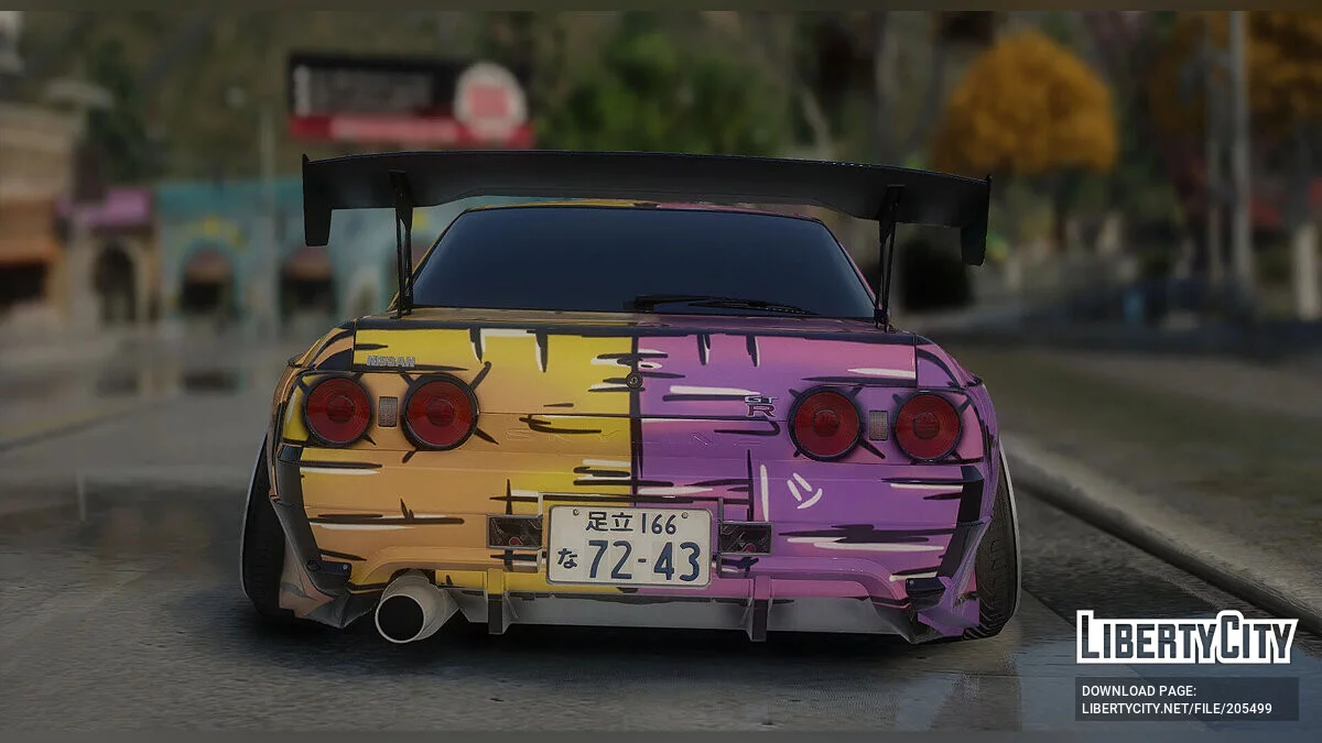 日产 Skyline GT-R R32 (BNR32)“忍者神龟”涂装 1.0 / GTA 5