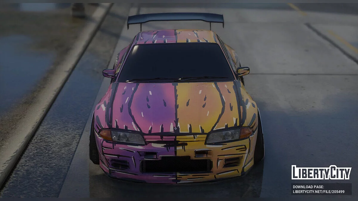 日产 Skyline GT-R R32 (BNR32)“忍者神龟”涂装 1.0 / GTA 5