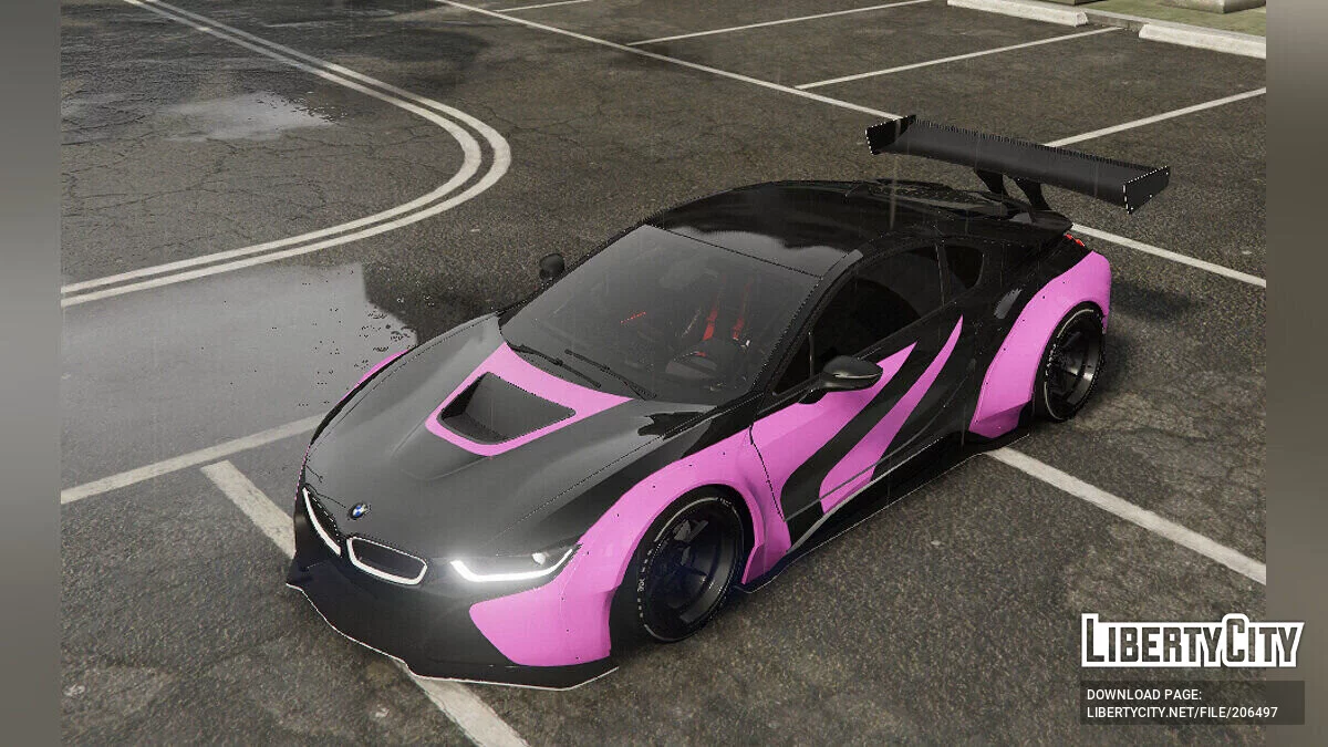 BMW I8 Coupe - Pembe kaplamalar / GTA 5