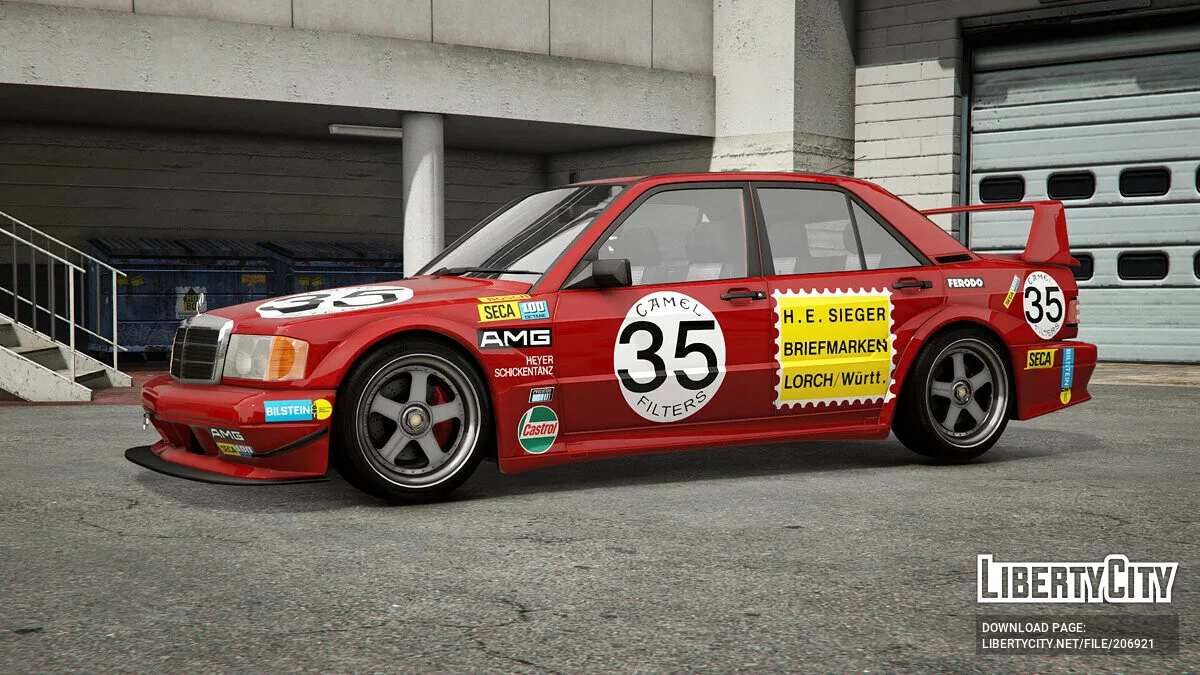 Mercedes-Benz 190E Red Pig livery / جي تي أي 5