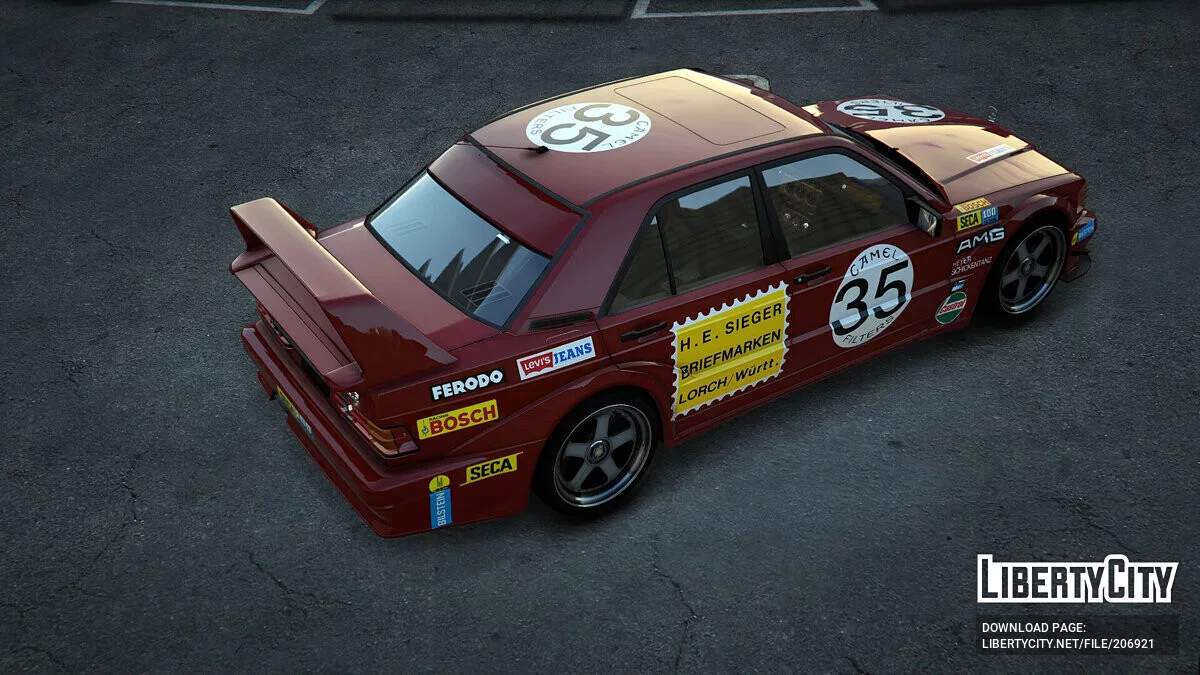 Mercedes-Benz 190E Red Pig livery / جي تي أي 5
