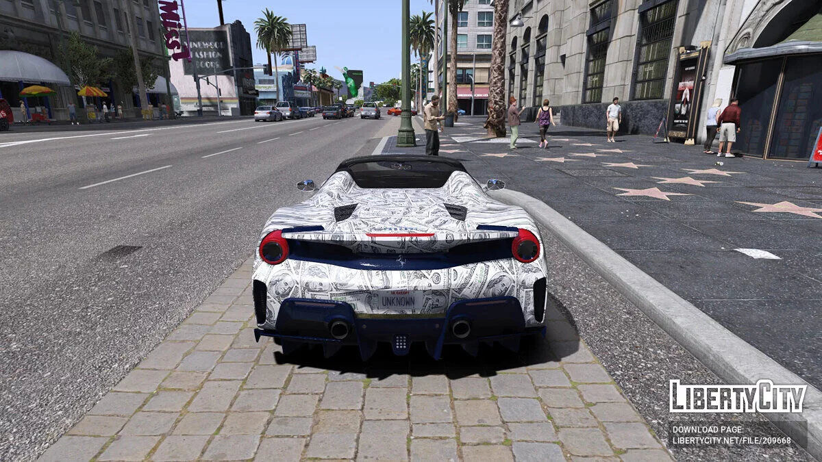 Ferrari 488 Pista Spider - طلاء نقدي / جي تي أي 5