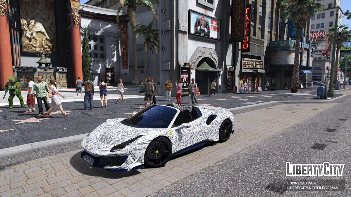 Ferrari 488 Pista Spider - طلاء نقدي / جي تي أي 5