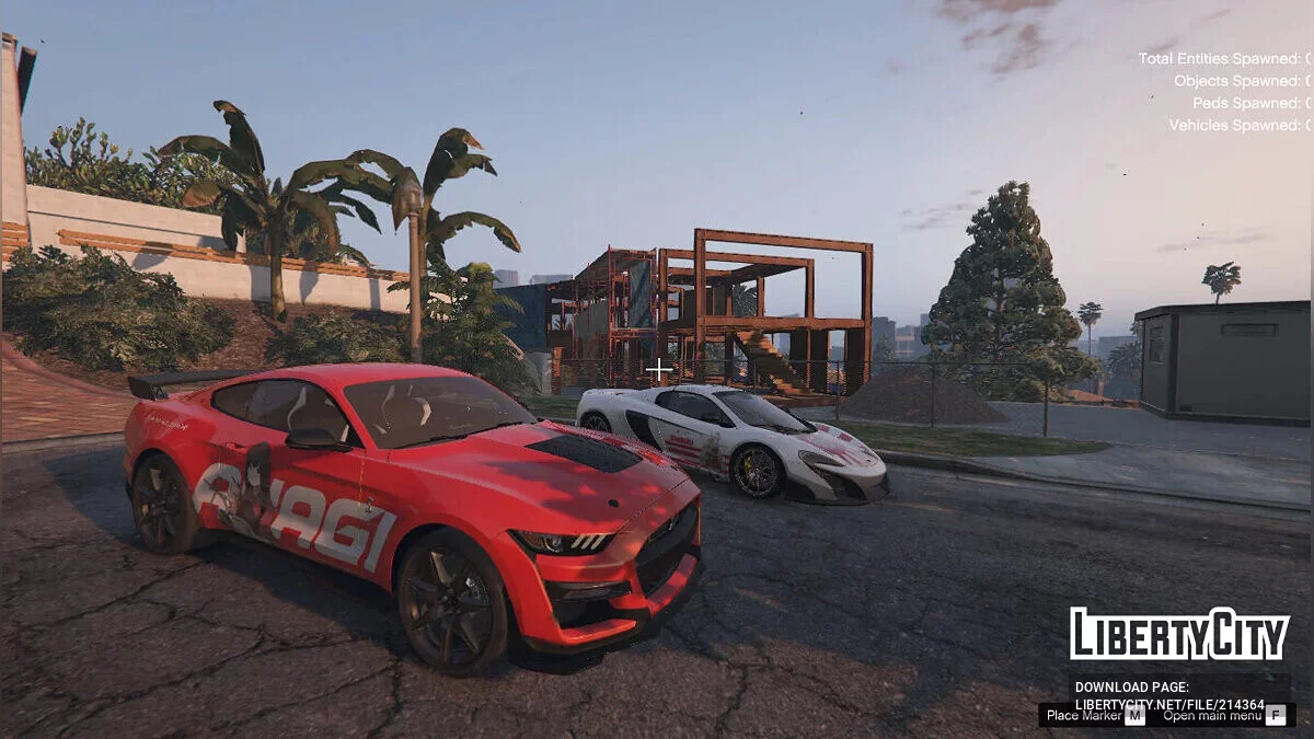Akagi (Variant Kai Ni) Kancolle Itasha para Ford Mustang Shelby GT500 2020 / GTA 5