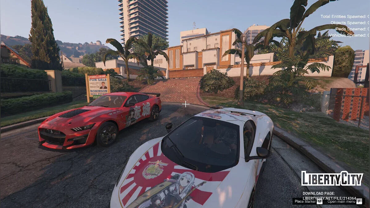Akagi (Variant Kai Ni) Kancolle Itasha para Ford Mustang Shelby GT500 2020 / GTA 5