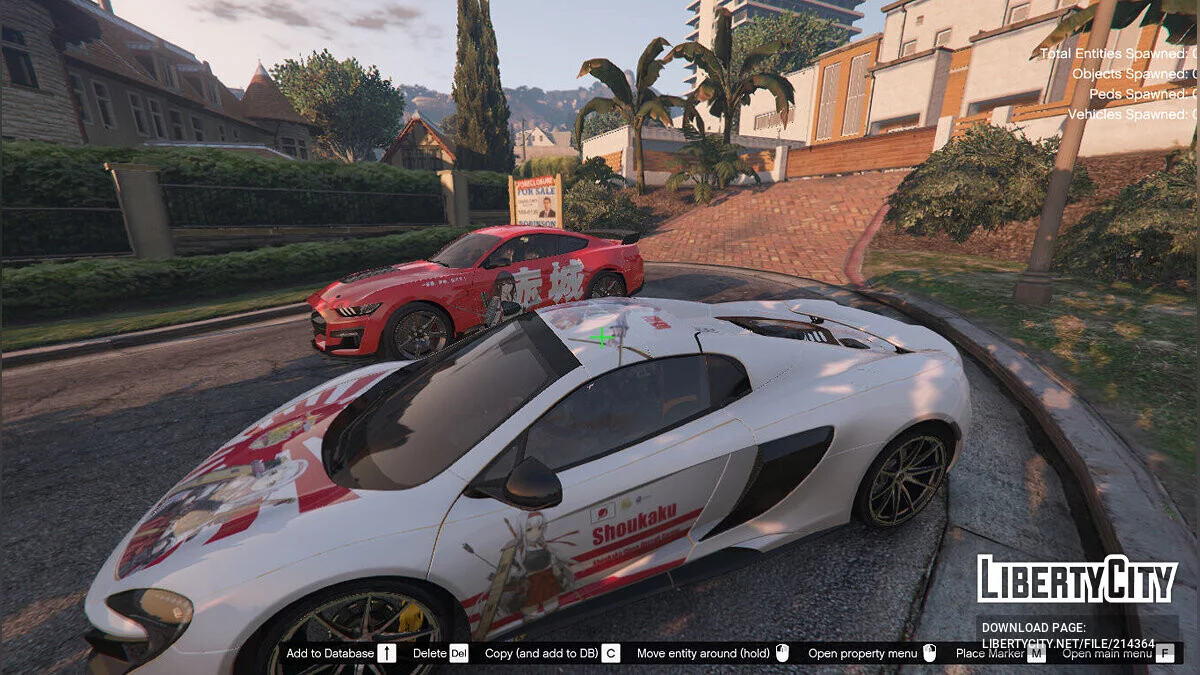 Akagi (Variant Kai Ni) Kancolle Itasha para Ford Mustang Shelby GT500 2020 / GTA 5