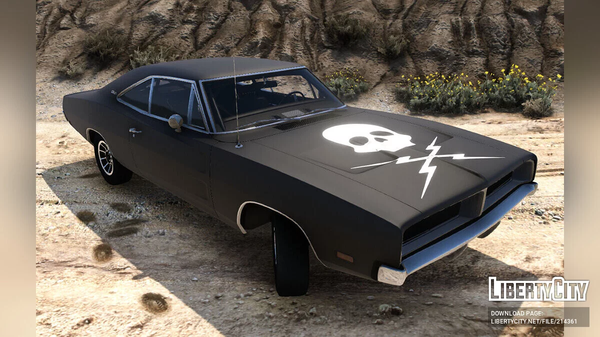 Death proof livery para Ohi's 69 charger / GTA 5