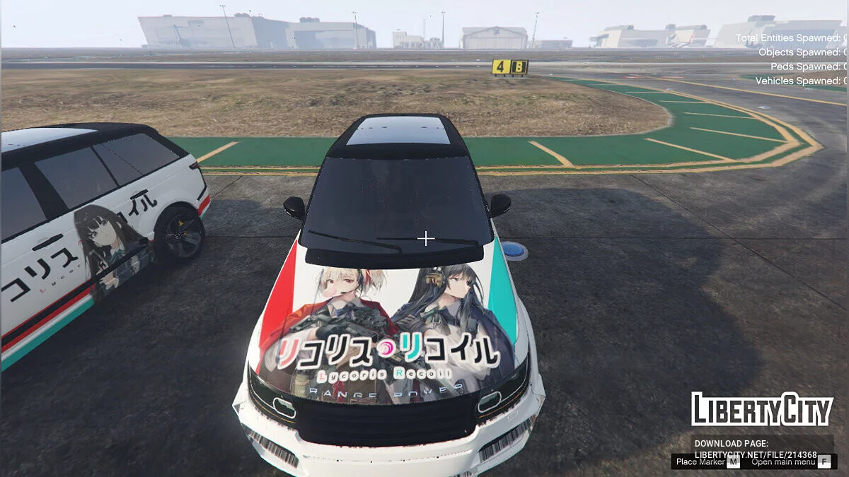 Lycoris Recoil Itasha Range Rover Vogue Startech L405 1.1 / GTA 5