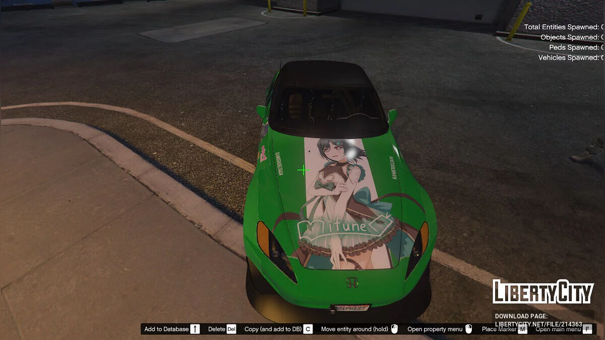Shioriko Mifune Love Live Nijigasaki Itasha para 2003 Honda S2000 / GTA 5