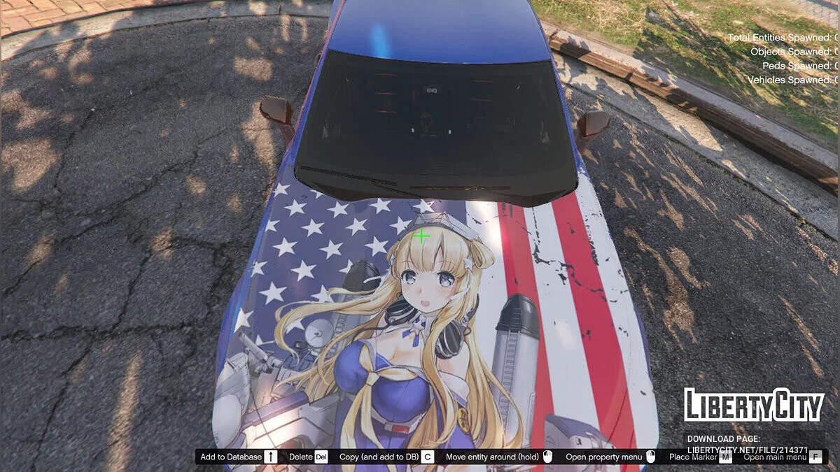 USS Fletcher Kantai Collection Itasha para 2021 Chevrolet Camaro SS 1.1 / GTA 5