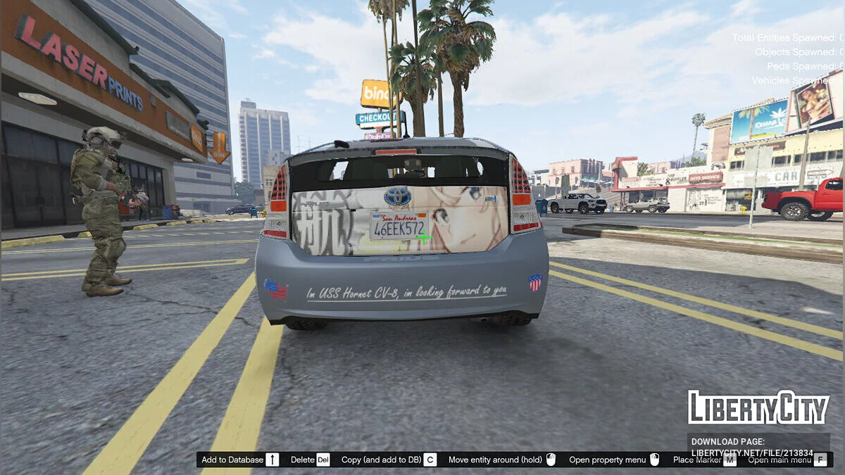 USS Hornet Kancolle Itasha Toyota Prius / GTA 5