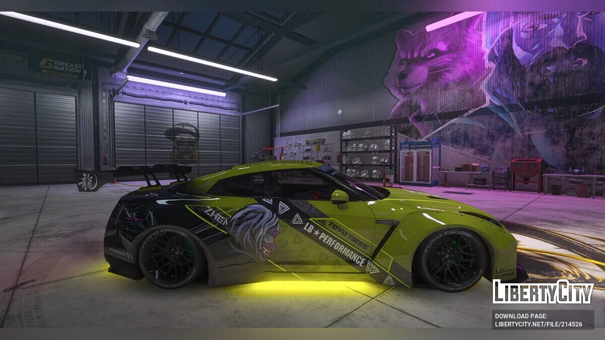 Liberty Walk Nissan GT-R Streetrace style livery / GTA 5