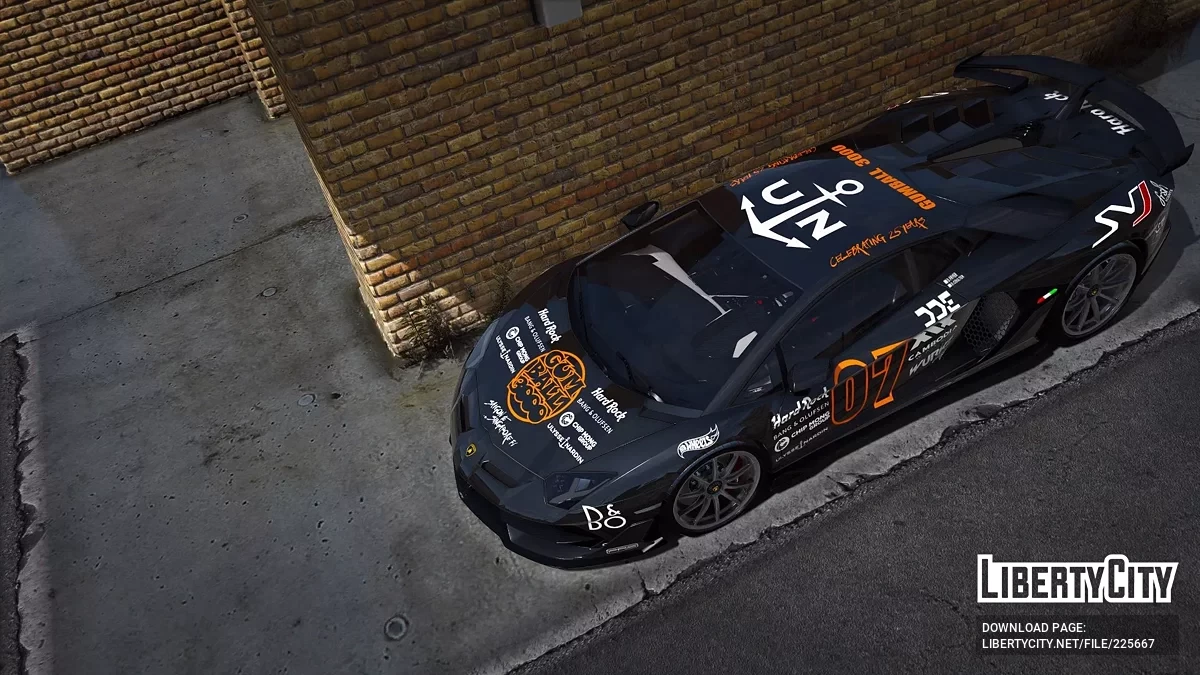 تصميم Lamborghini SVJ63 Gumball 3000 Daily Driven Exotics / جي تي أي 5