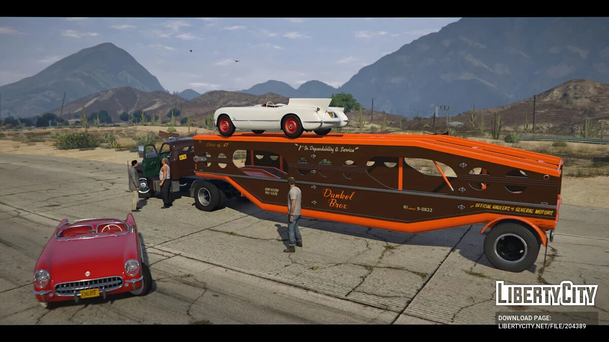 1947 MHS Car Carrier Trailer / GTA 5