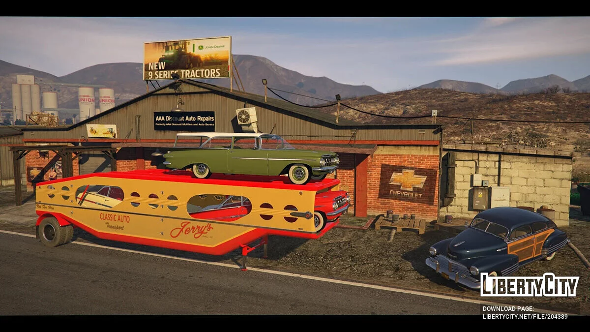 1947 MHS Car Carrier Trailer / GTA 5