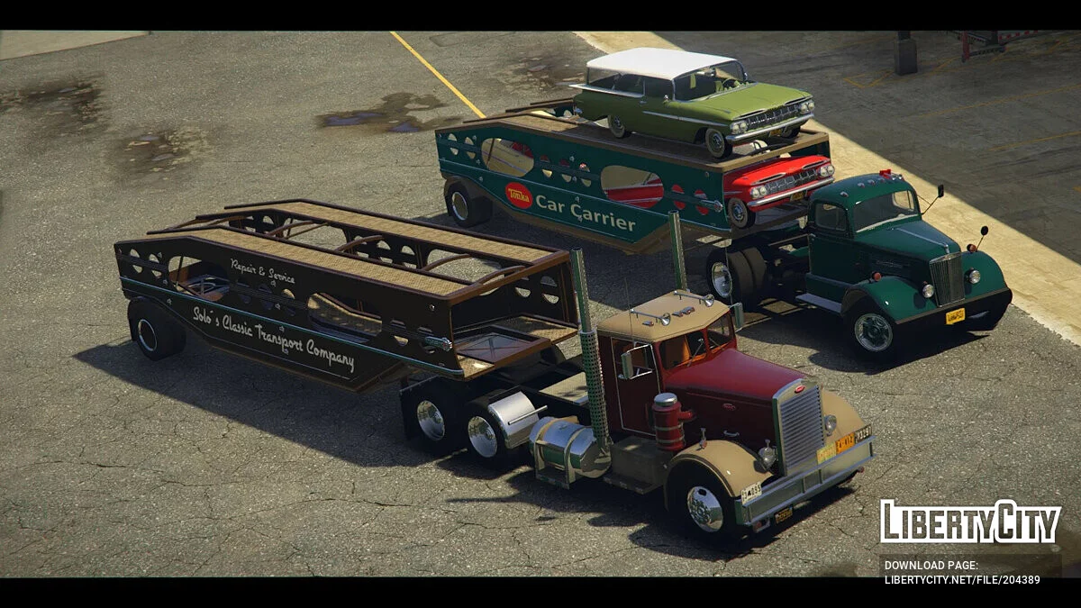 1947 MHS Car Carrier Trailer / GTA 5