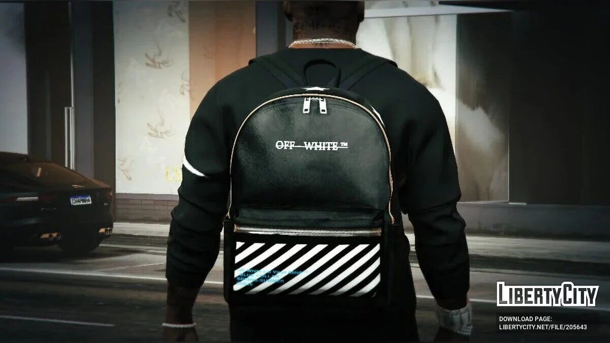 OFF-WHITE Bag Black White retexture / GTA 5