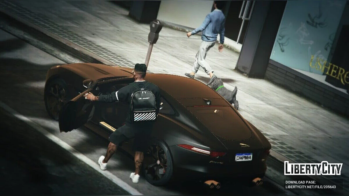 OFF-WHITE Bag Black White retexture / GTA 5