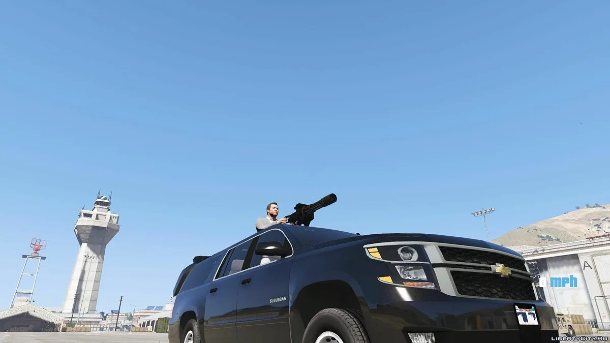 Chevy Suburban del Servicio Secreto 2015 con torreta de armas[BLINDADO] [REEMPLAZAR] 1.0 / GTA 5