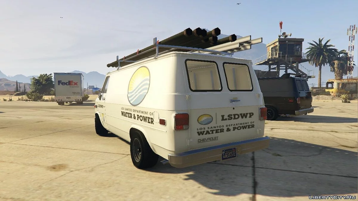 Chevrolet G20 Construction (Дворники)(Анімовані)(Шаблон) / GTA 5