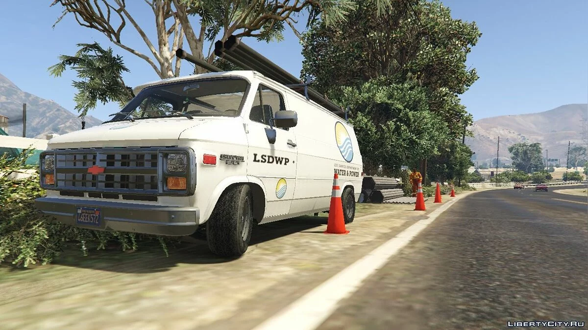 Chevrolet G20 Будівництво (Двірники)(Анімовані)(Шаблон) 1.1 / GTA 5