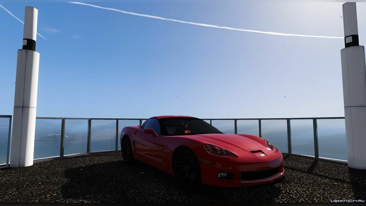 Chevrolet Corvette C6 Z06 2006 [ДОДАТОК/HQ/3D Двигун] V6.0 / GTA 5