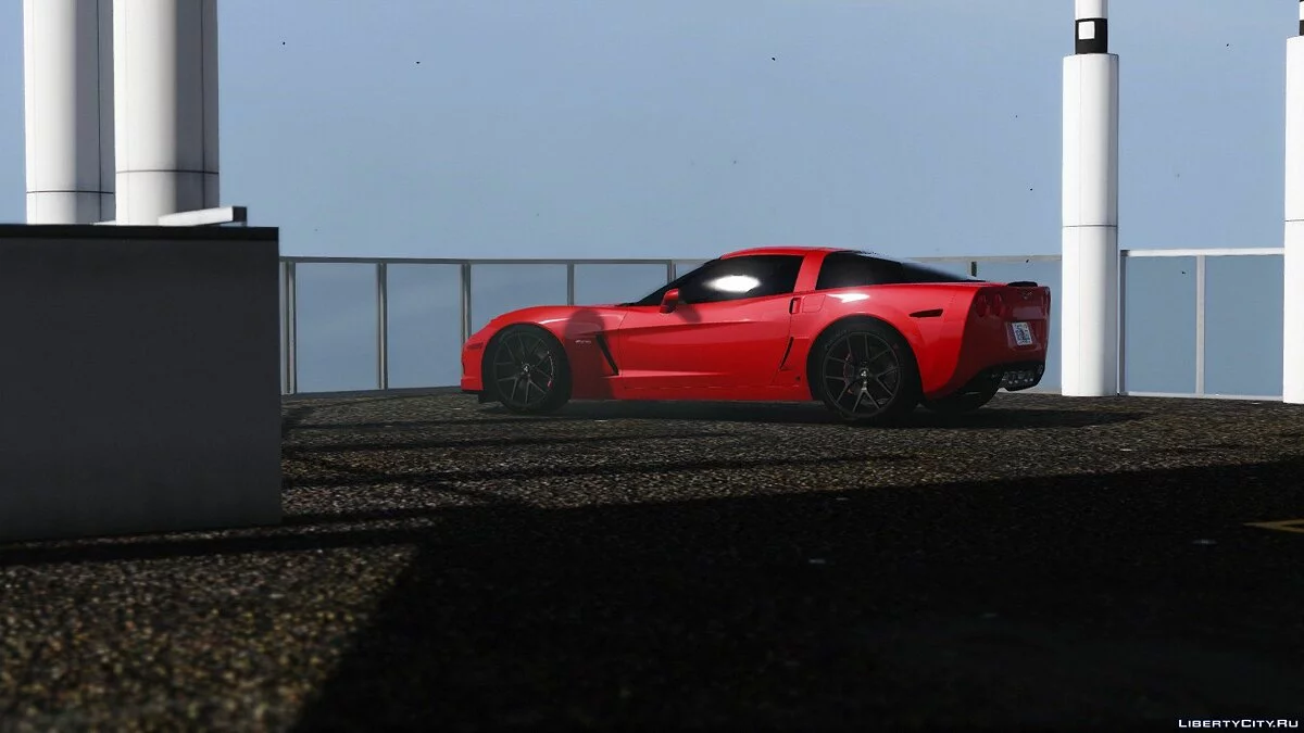 Chevrolet Corvette C6 Z06 2006 [ДОДАТОК/HQ/3D Двигун] V6.0 / GTA 5
