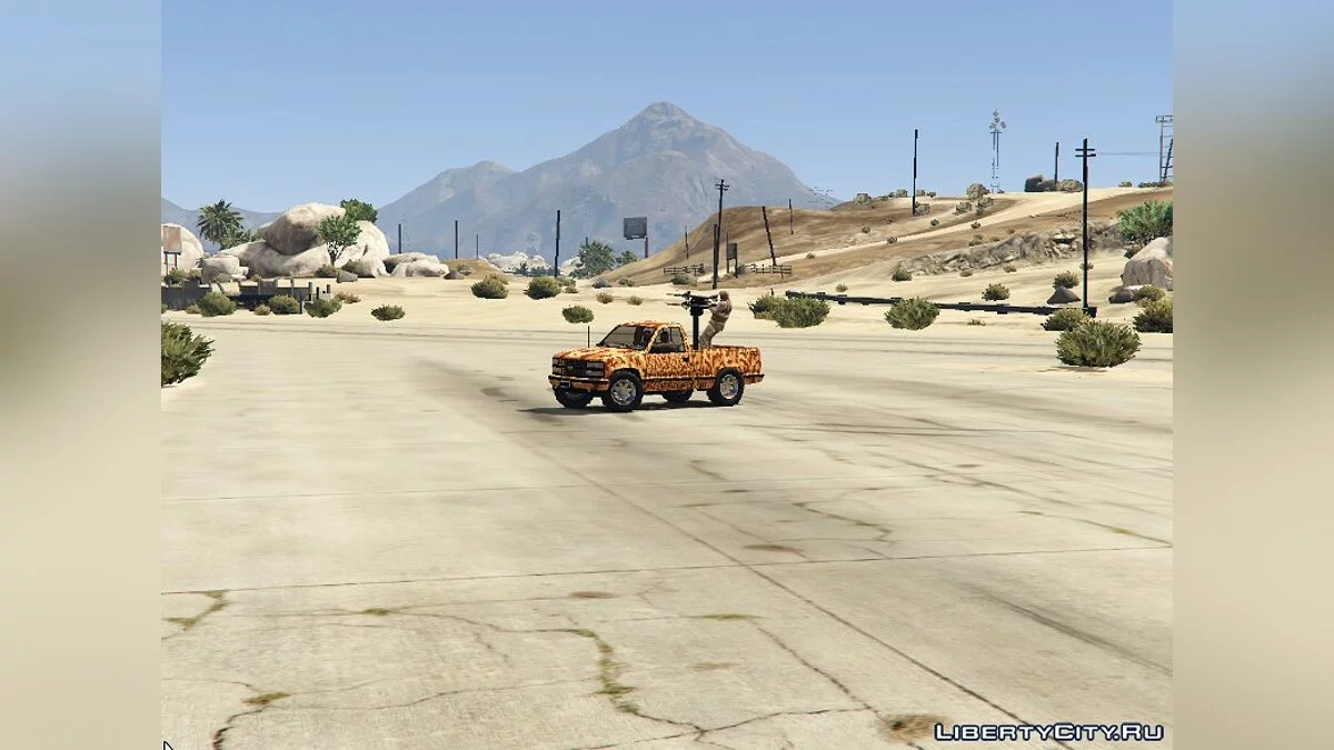 Chevrolet Silverado 1990 Dengan Rudal Anti Pesawat [Ganti] 1 / GTA 5