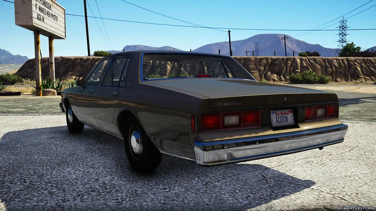 Chevy Impala 1985 [Versión Adicional] 1.0 / GTA 5