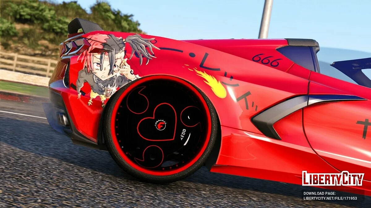 Chevrolet Corvette C8 Trippie Redd v1.1 / GTA 5