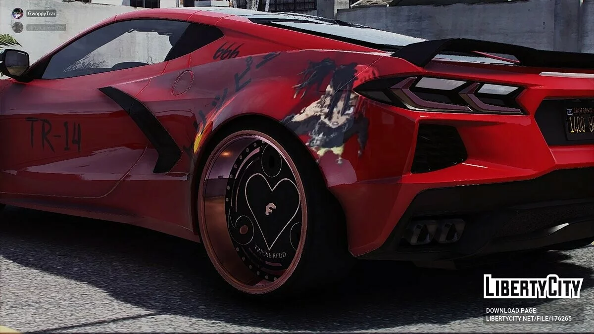 Trippie Redd Chevrolet Corvette C8 Stingray v1.1 / GTA 5